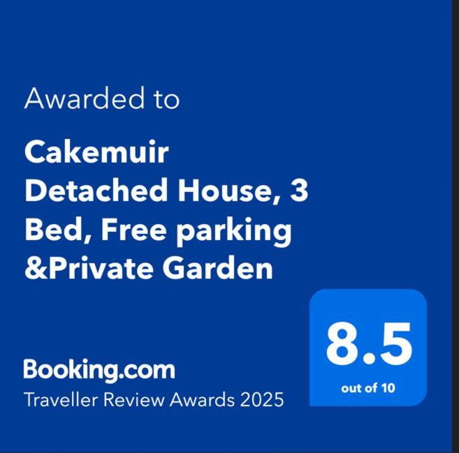 Апартаменты Cakemuir Detached House, 3 Bed, Free Parking &Private Garden Эдинбург Экстерьер фото